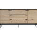 Rosso 66.5 X 18 inch Black / Brown / Matte Black Sideboard, Medium